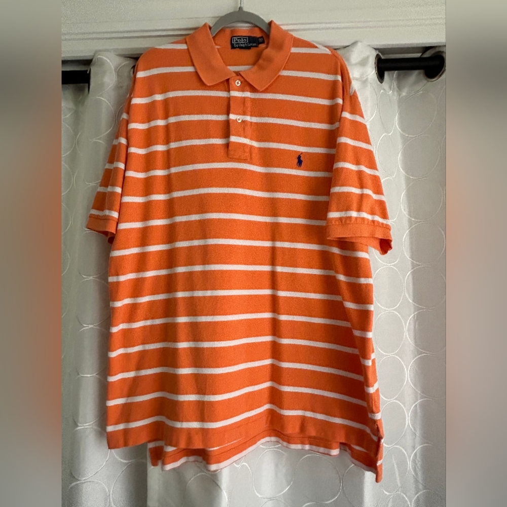 Vintage Polo By Ralph Lauren Polo Striped Classic Traditional Preppy Golf 2XB